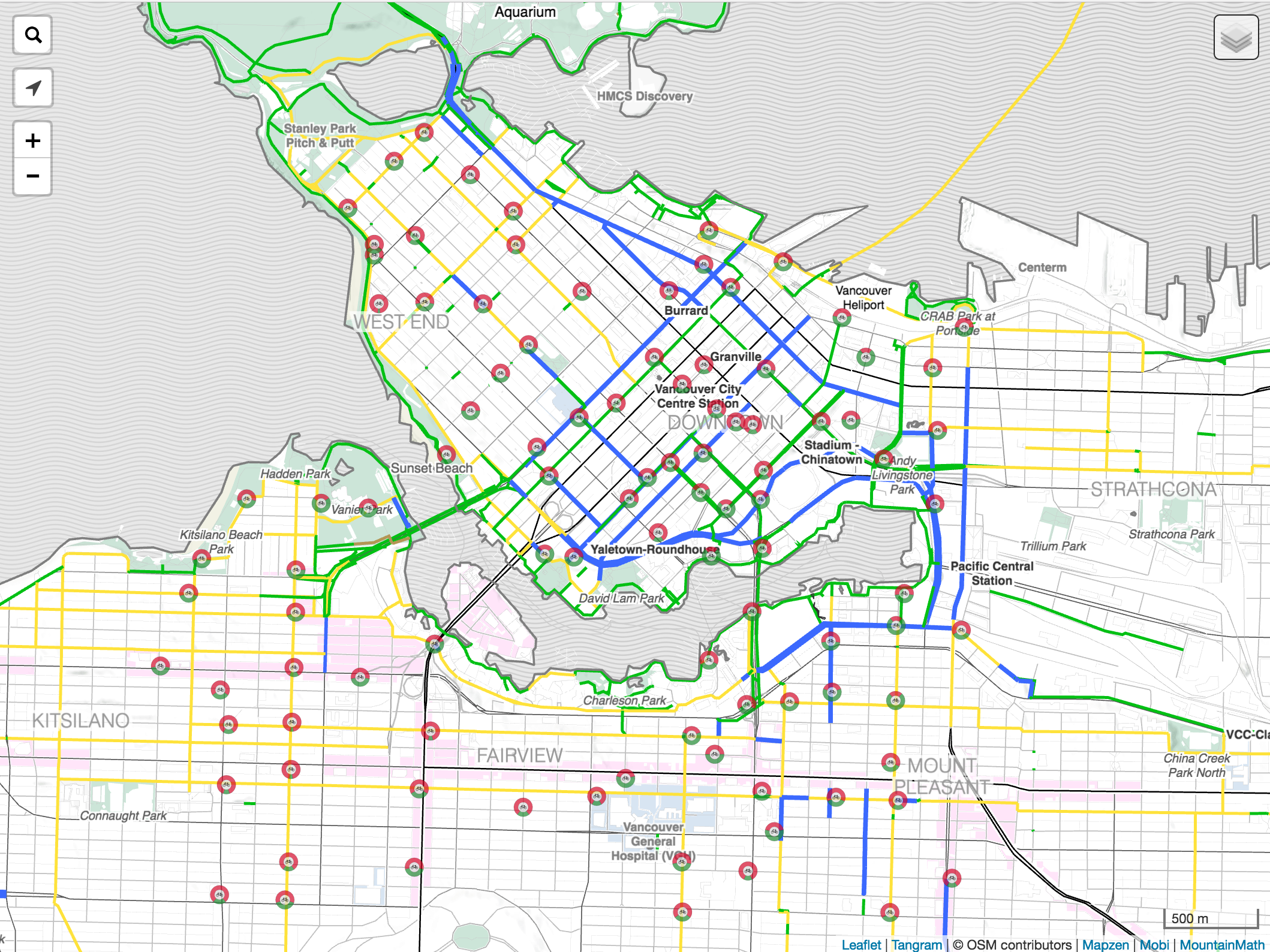 Mobi Bikeshare Map